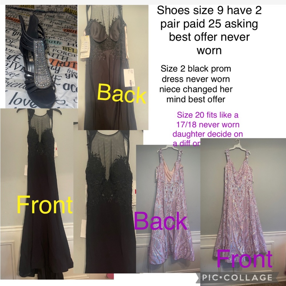 Brand new prom dresses with tags never worn custom made